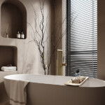 Jasupi Ring Series Floor Mounted Single Lever Bathtub Faucet Mixer