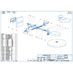 Round Shape designed 4 function solid brass thermostatic wall mounted concelad shower set with large size control board and angle adjustable top shower
