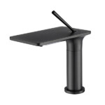 Solid Brass Water Fall Outlet designed Basin Faucet with storage shelf