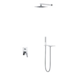 Jasupi Elegant Series 2 function wall mounted concealed shower mixer set