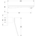 Jasupi Elegant Series Single lever Wall Concealed Solid Brass hot & cold Basin Faucet