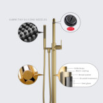 Jasupi Ring Series Floor Mounted Single Lever Bathtub Faucet Mixer